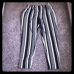 Zara Basic Trousers with stripe design